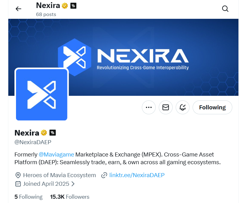 rontee20's tweet photo. MAVIA ➝ $220 payout confirmed
Nexira (backed by MAVIA) launched Season 1 Airdrop
🪂 $NEXI LIVE | ⏳ 5 days left

👉 Farm RUBY points = bigger airdrop
🔗 Join: https://t.co/4OFO9QN8sg

How to farm:
▫️ Daily check-in
▫️ Post campaign tweet
▫️ Refer 5 users = +5,000 RUBY

🎁 Gold Box = 60K RUBY

👍 Like • 🔁 RT • 💬 Drop ref