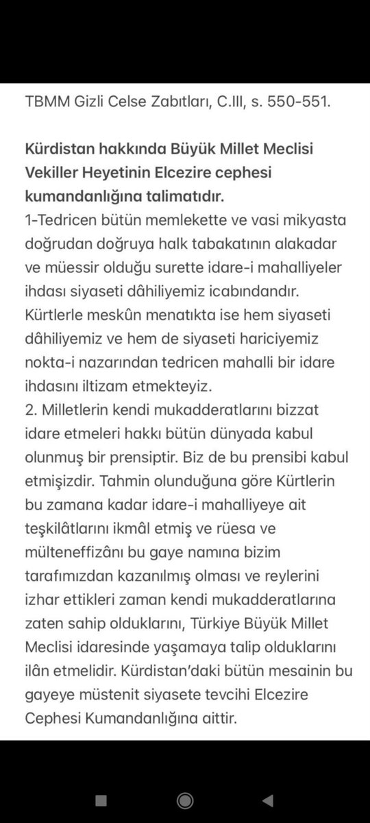 ELDEN ELE PAYLAŞALIM!

"Kürdistan’da Kürtlerin Fransızlar ve tahsisen Irak hududunda İngilizlere karşı husumetini müsellâh müsademe(silahlı çatışmalar)ile gayri kabili tâdil(düzeltilemeyecek)bir dereceye vardırmak ve ecnebilerle Kürtlerin itilâfına(anlaşmasına) mani