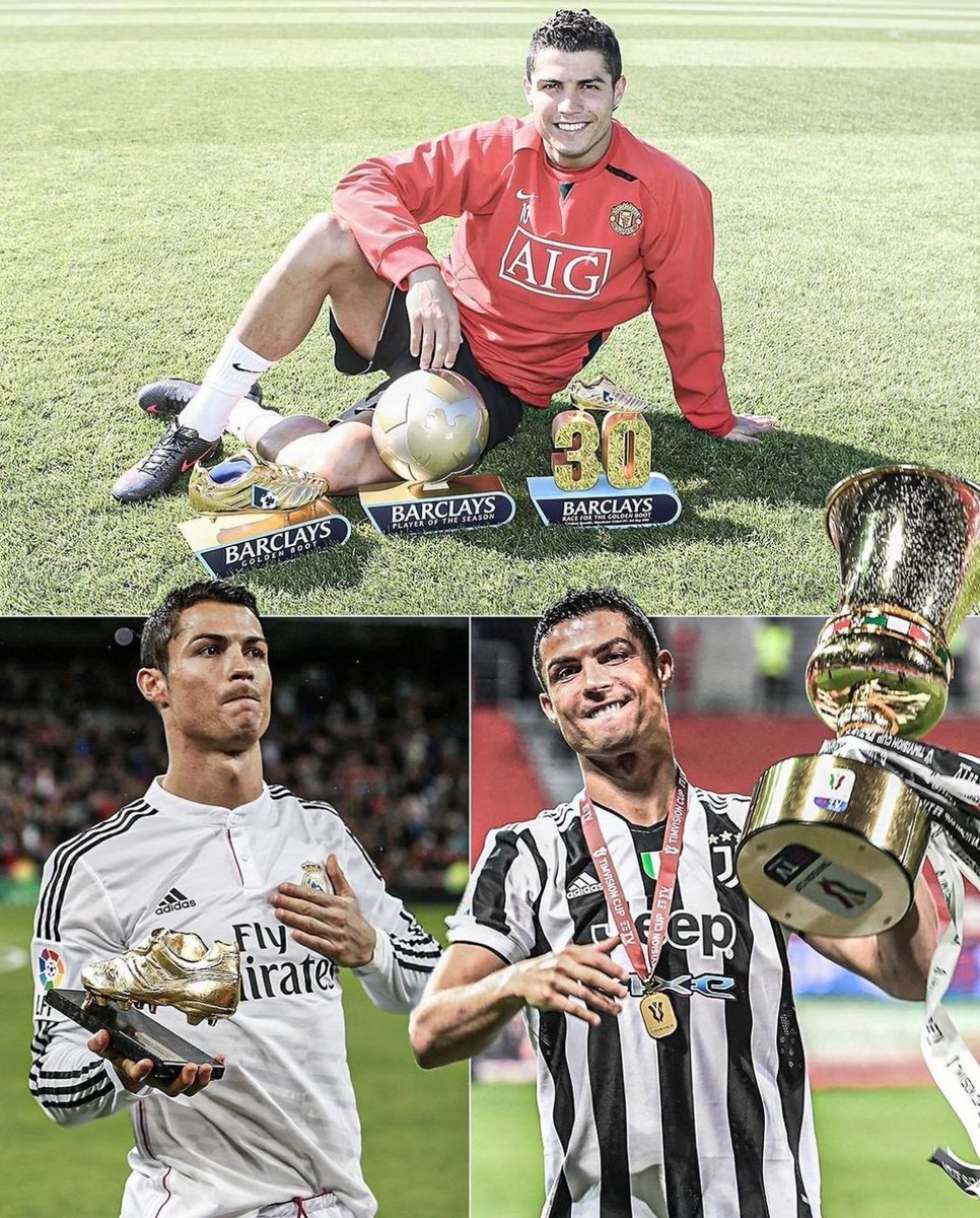 TeamCRonaldo's tweet image. Cristiano Ronaldo is STILL the only player in history to finish as the TOPSCORER of the Premier League, La Liga and Serie A. 🤯🐐