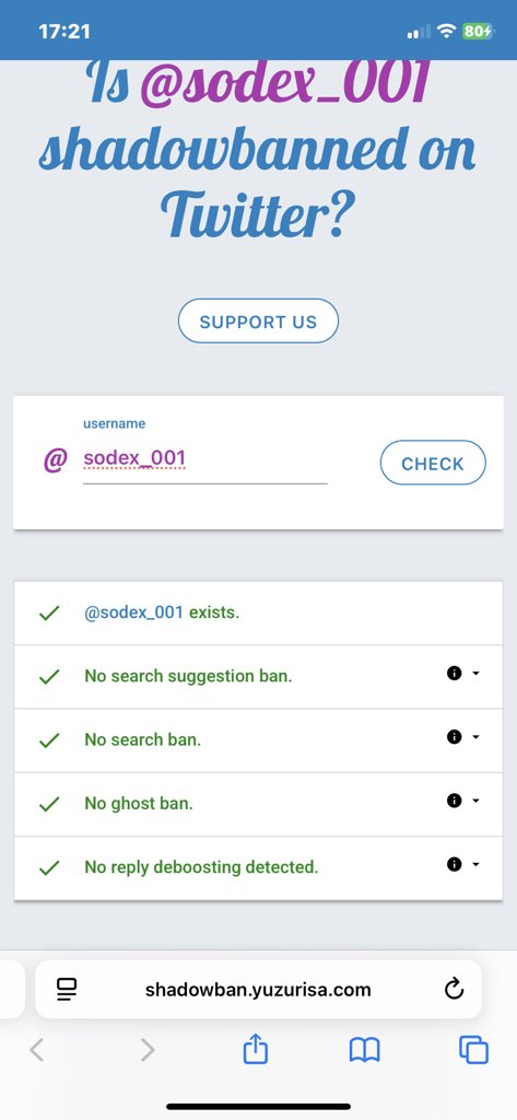 sodex_001's tweet photo. To check if your account X is under any shadow ban, kindly use this site
👉https://t.co/7XSbslkPdN
Retweet for others https://t.co/c4WXs7XPQg