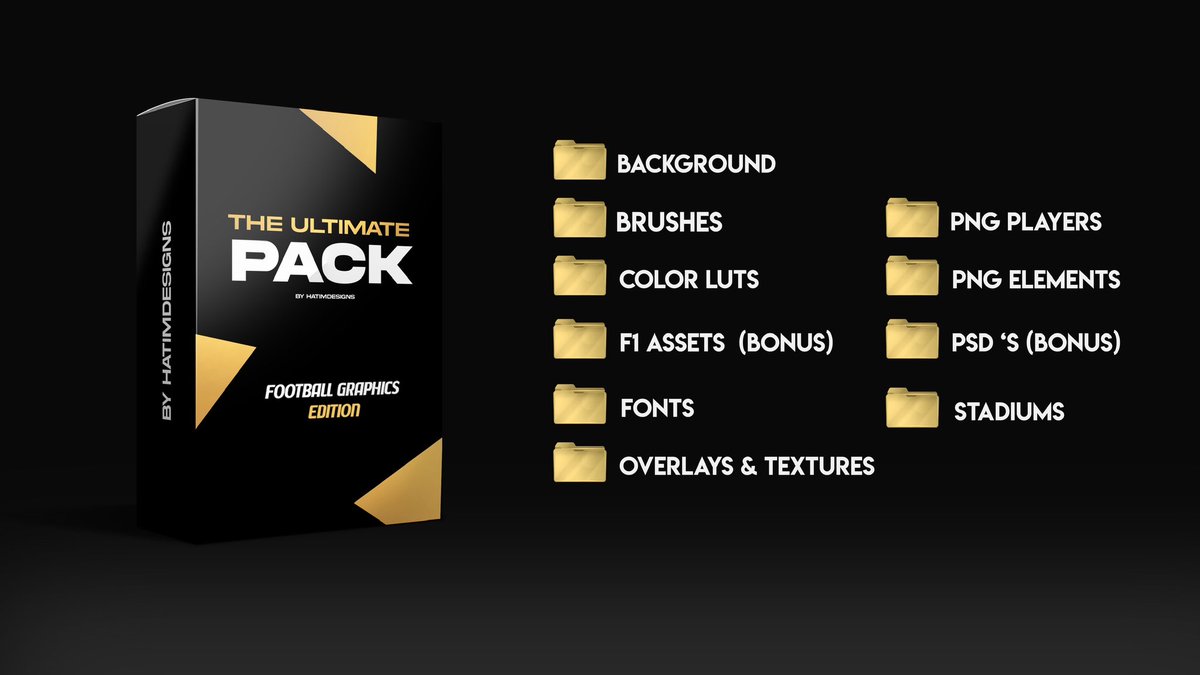 HatimDesignsx's tweet image. Yesterday , i Launched this pack 
It has everything i use to Create my Designs ,and it will save you a lot of time  
You can find The Link 🔗 in My bio 

USE CODE  : HOLIDAY TO GET 20% OFF 

#smsports #sportsgtaphics #footballdesign