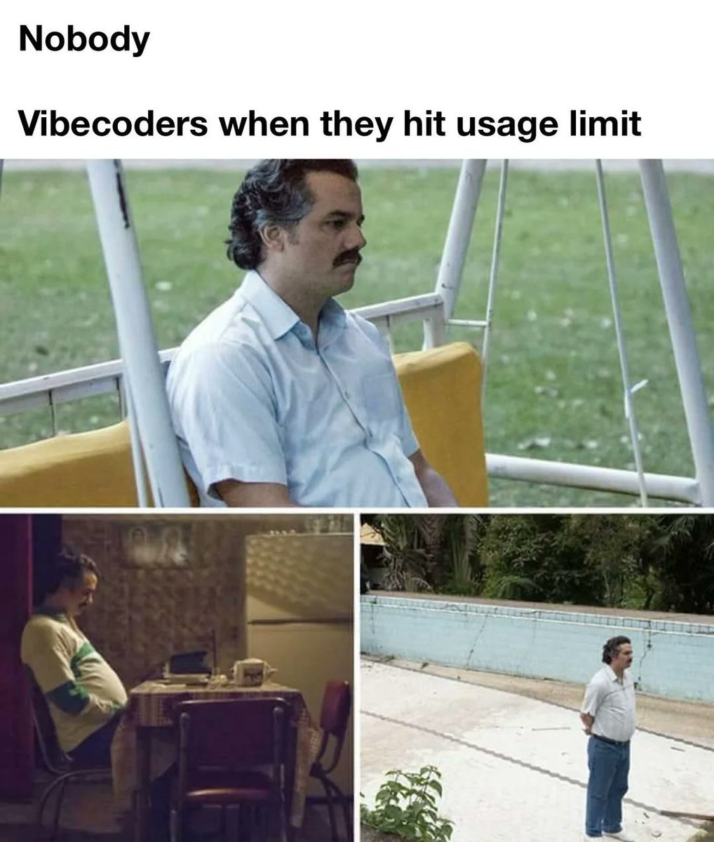 the only time vibecoders take a break