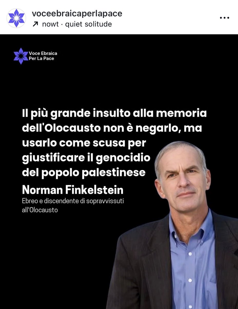 #MemoriaVera
#NeverAgainPerTutti
#NormanFinkelstein
