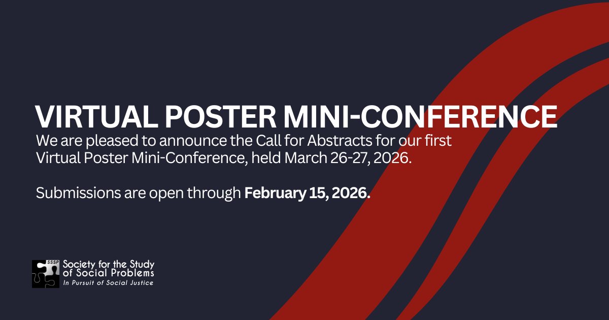 The Society for the Study of Social Problems tweet media