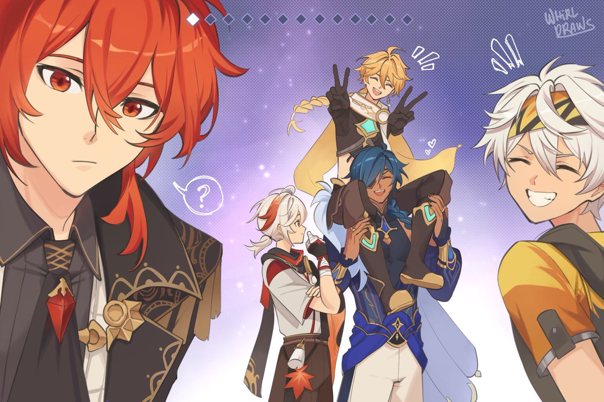 whirldraws_'s tweet photo. [thread]

i thought it'd be fun to make a thread of drawings about the updates on my account! a lot has happened in the last few months that i never got to make content around, so i'll post them here periodically instead :))

#genshinimpact https://t.co/mt8FY055C2