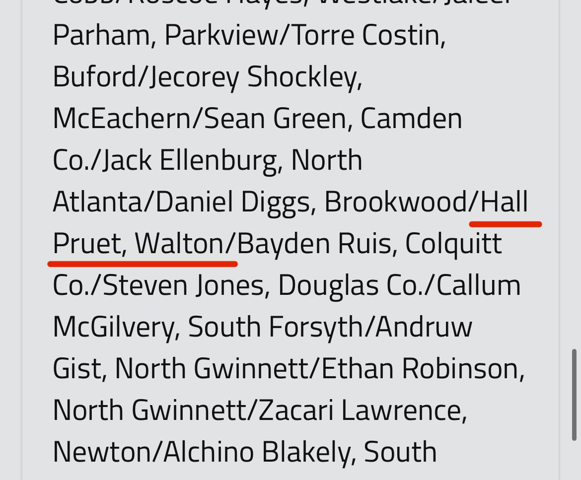 WaltonRecruits's tweet photo. Congrats 2026 LB @Hall_Pruet SELECTED ALL-STATE HM @RecruitGeorgia! #BallDownBallOut 🏴‍☠️

https://t.co/yco6C0H0RF https://t.co/MhwPSHNapo