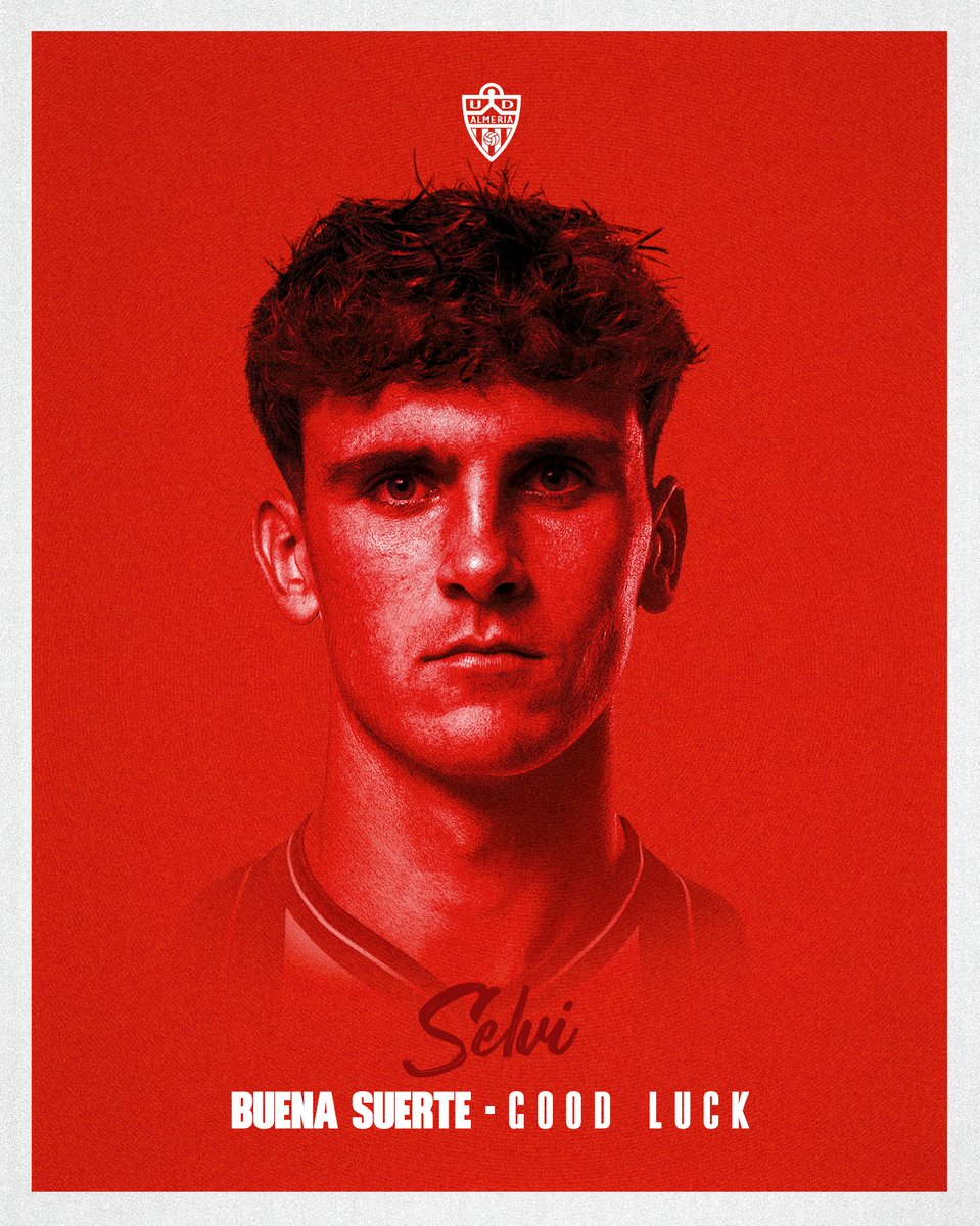 U_D_Almeria's tweet image. 🤝 La UD Almería llega a un acuerdo con el @CDMirandes para la cesión de Selvi hasta final de temporada.

¡Mucha suerte, Selvi! 🍀🔴⚪