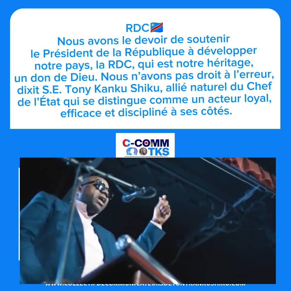 CMboso11981's tweet photo. Nous avons le devoir de soutenir le président de la république à développer notre pays,la RDC🇨🇩 https://t.co/jCx0JDZy2z