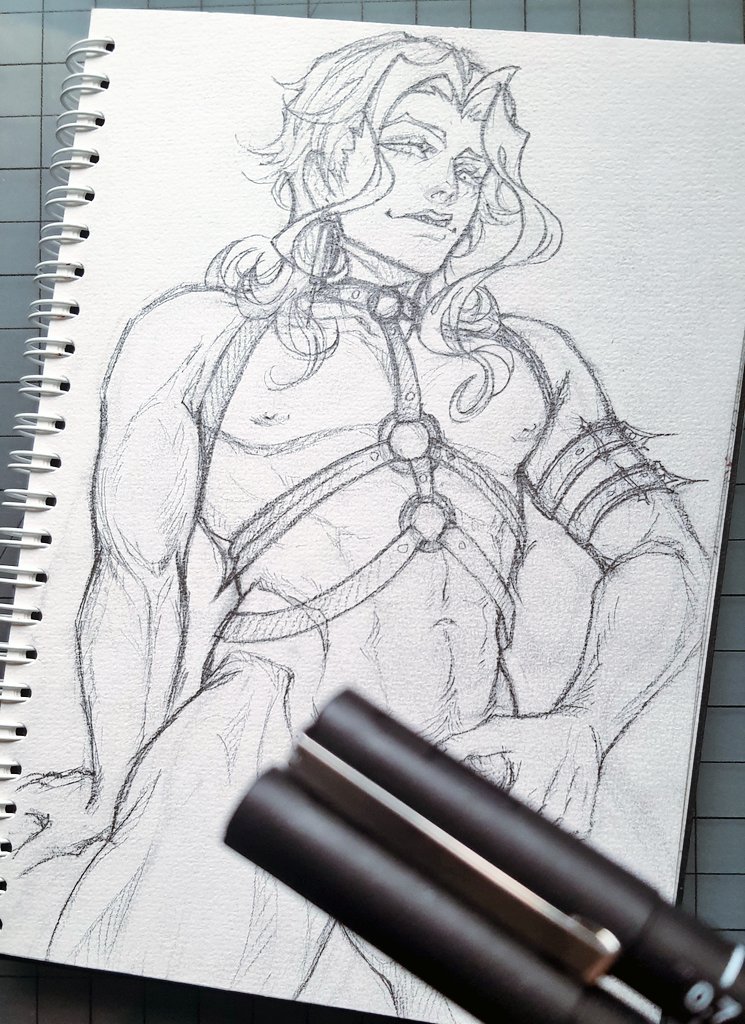 Si_Triii's tweet photo. ...a wild spicy Dottore sketch after years of not drawing something like this. He may have ignited a spark I thought was gone. Or I...may be a bit too excited to get f☆cked by his weekly boss HEHEHE💥💥💥
•🖤•🖤•🖤•🖤•🖤•🖤•
#nsfw #Dottore #ildottore #GenshinImpact https://t.co/7fFbFU9tNj
