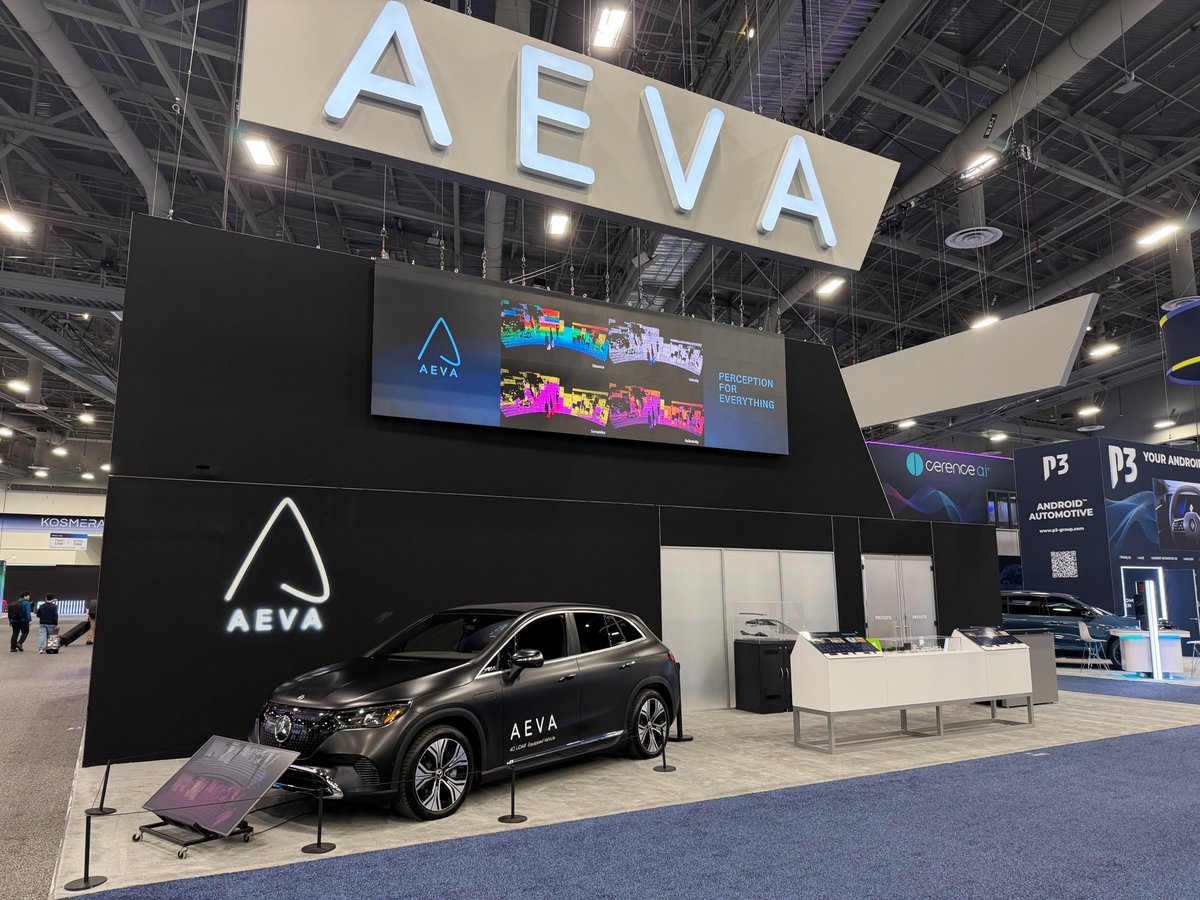 Day 2 at #CES2026 is almost underway!

If you’re on the show floor, make sure to stop by Aeva’s booth 6919 in the West Hall to see our 4D LiDAR technology live in action. From next-gen vehicle automation to physical AI applications, there’s a lot happening—come experience it for