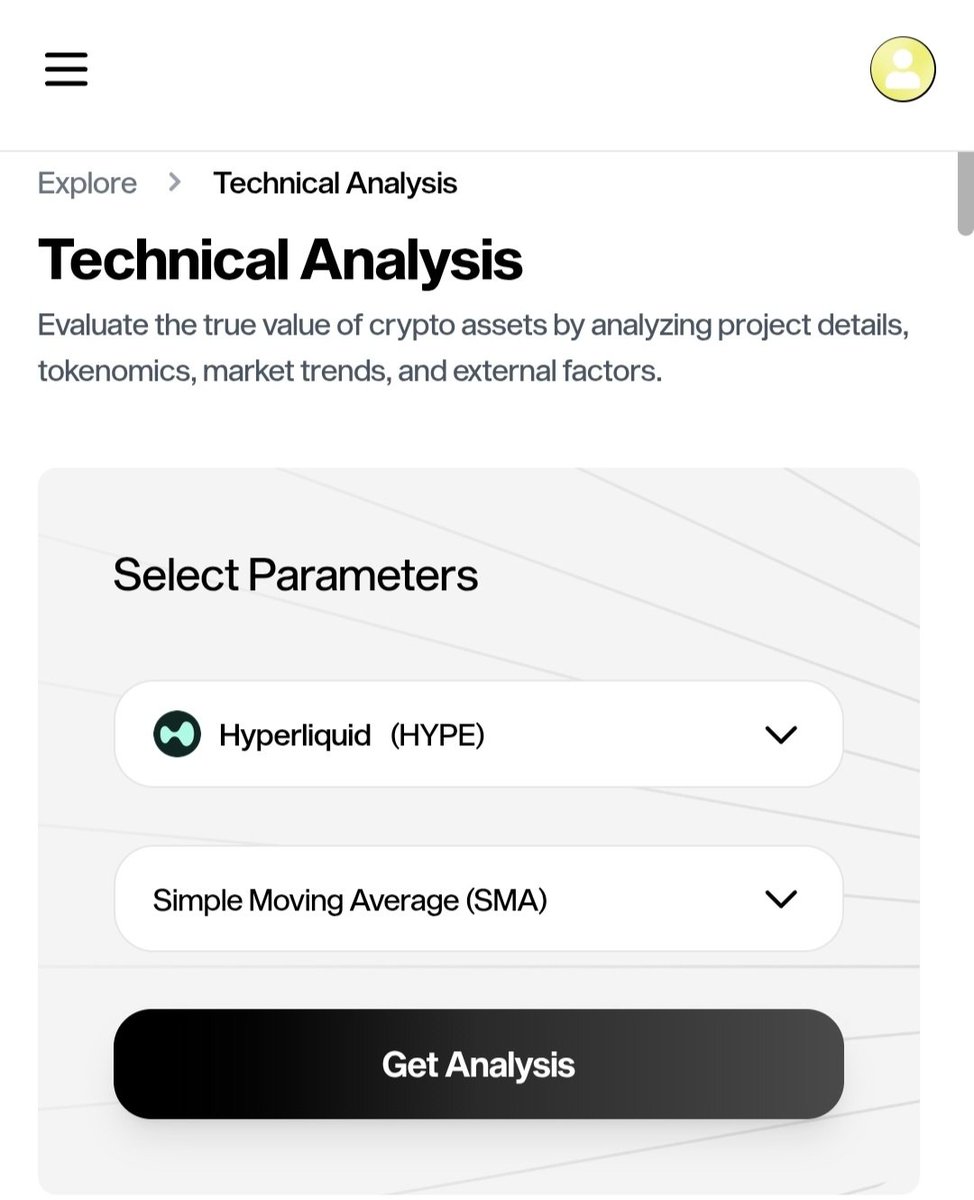 Want to accurately evaluate the value of a crypto asset? Try  https://t.co/XSyPy8MOfs Technical Analysis feature! You can analyze project  details, tokenomics, market trends, and external factors with just a few  clicks Select