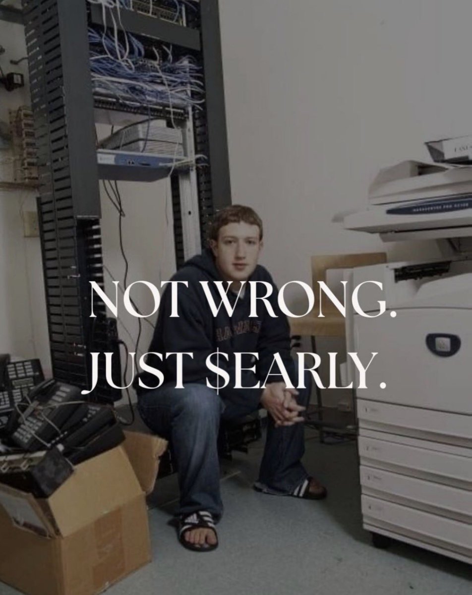 Facebook started from zero too.

Be $EARLY on this one