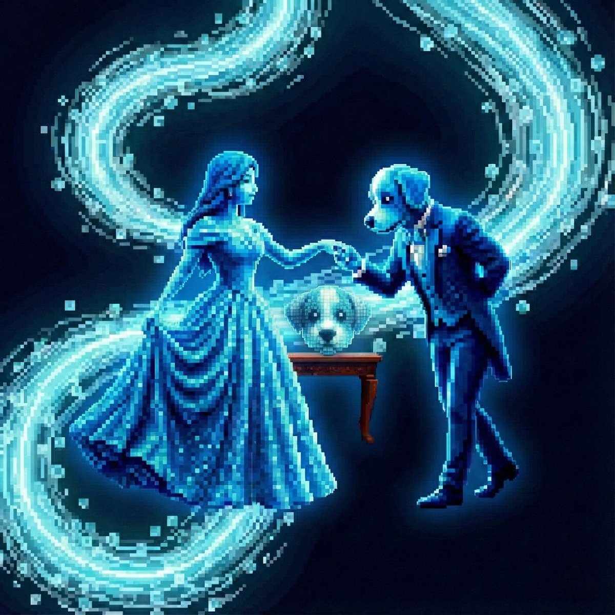 Designing a beautiful BlockDAG centered beauty and the GhostDOG narrative for $PHANT and #LadyPHANT!