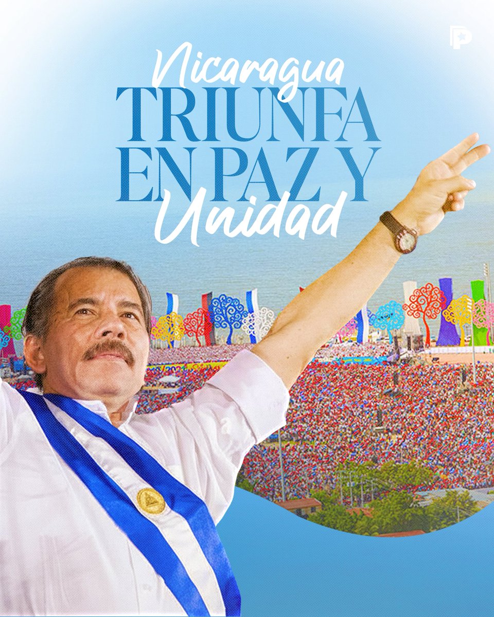 🔴⚫ Nicaragua conmemora 19 años de Gobierno Sandinista reafirmando que su camino es la Paz, la unidad y la convivencia digna. En este aniversario del Pueblo Presidente, el país ratifica su compromiso irrevocable con la tranquilidad, la seguridad y el bienestar de las familias.