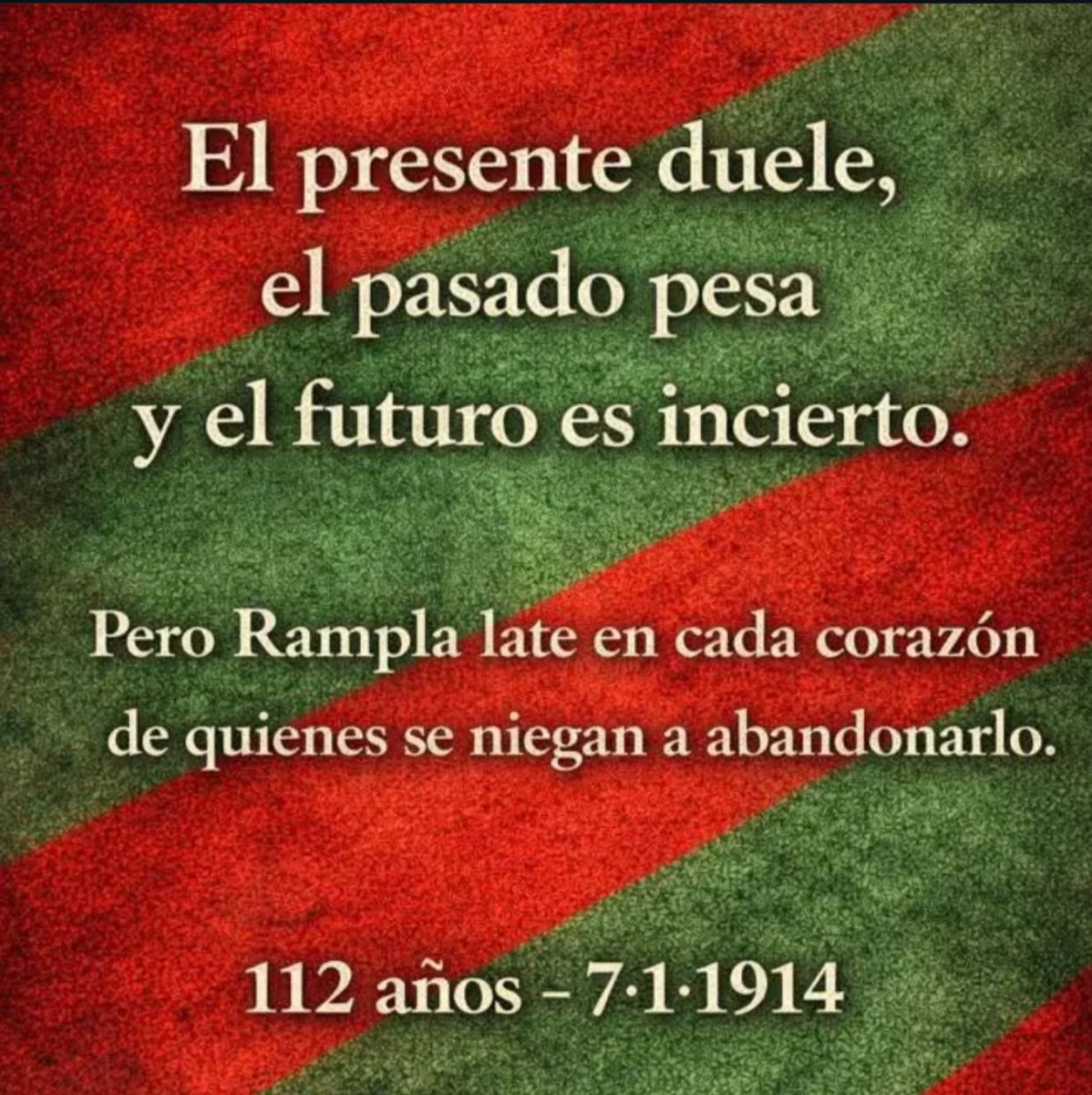 112 años de gloria!!!

Viejo Rampla, te han querido matar, te hicieron mierda, pero volveremos....denlo por hecho....

#ramplaesdesugente 

Rampla rampla carajo!!!