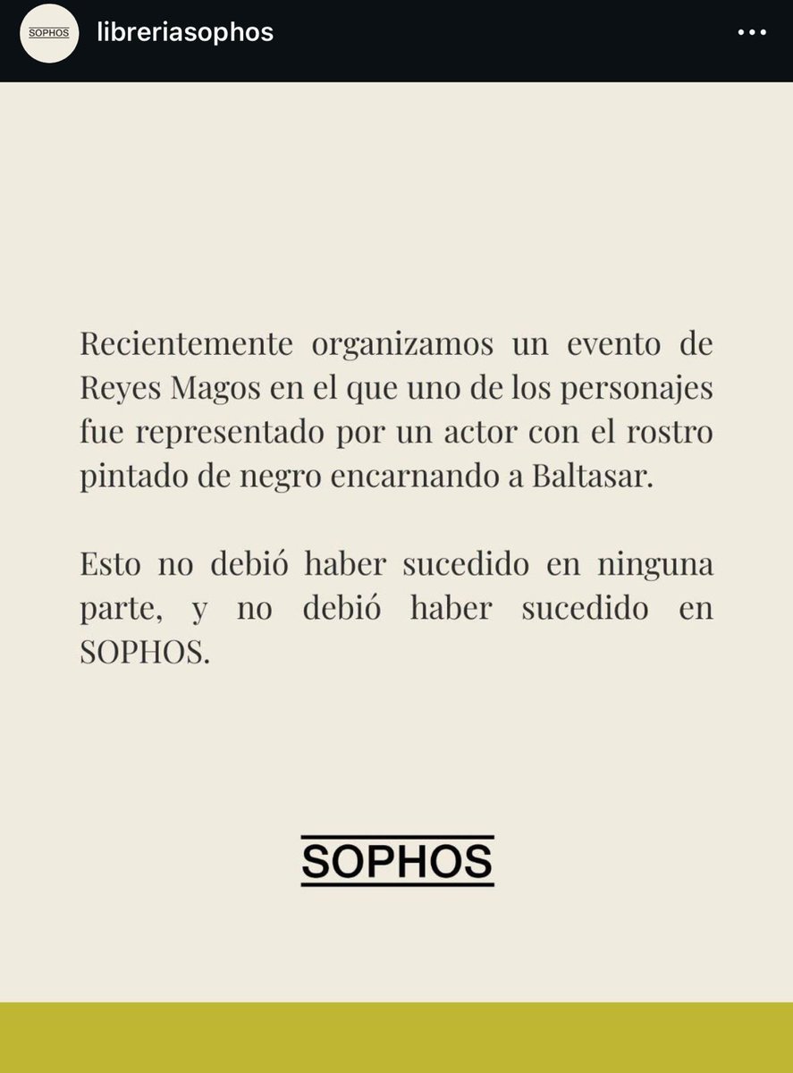 AngelicaQPG's tweet image. Bueno, ahora que todos repentinamente todos son súper cultos y les encanta el blackface para ir a comprar libros, les explico acá por qué están mal y por qué sigue siendo racista e inapropiado el tema de SOPHOS. 🤡
 
ABRO HILO. 🧵