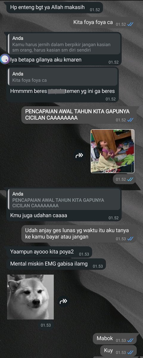 wandersoult's tweet image. Gembrakan awal tahun tidak punya cicilan 🙌🙌