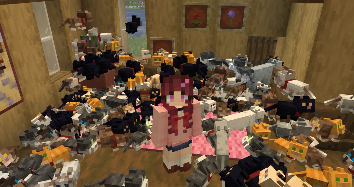 galaxushii's tweet image. new minecraft snapshot is going well