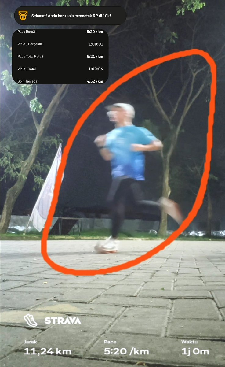 #TendanganBebasBerlari 
g race kok personal record 😅, ternyata VCR test 60 mins🧐
<a href="/TBBFC_/">TENDANGAN BEBAS BEREKSPRESI</a>