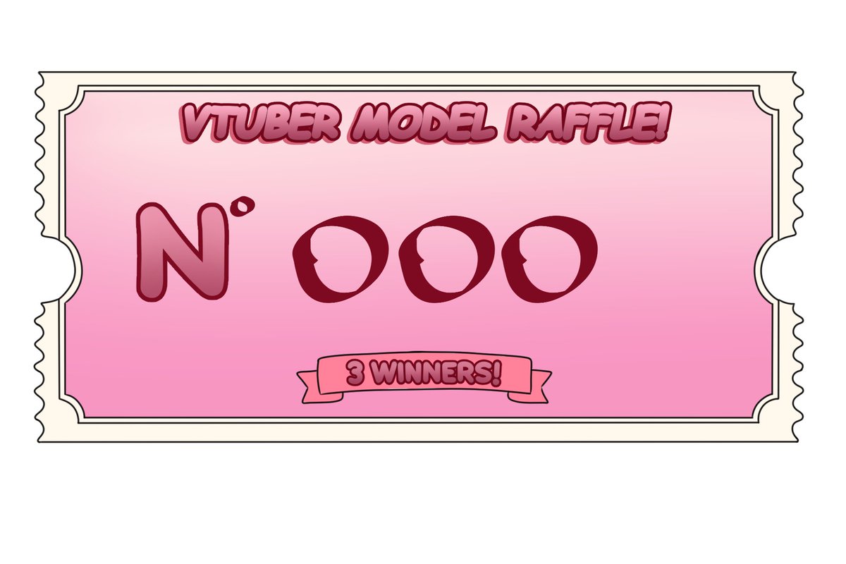 VTUBER MODEL RAFFLE!

There will be three types of tickets with different prices.

🎟️$3 1 slot

🎟️$5 2 slot

🎟️$6 3 slot (This slot has the condition of following two accounts.) 
✨@noxirexstudio and <a href="/Riveryart/">RiveryArt</a> 

There will be 3 winners, meaning 3 prizes! 
⬇️⬇️⬇️
