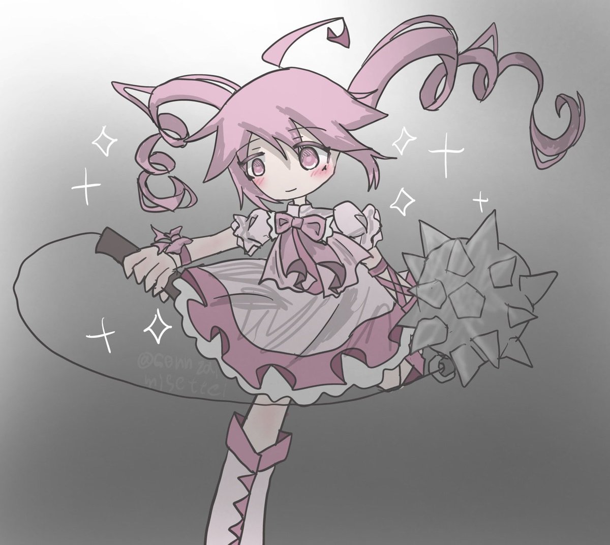 最近描いたピンクで可愛い感じのイラストまとめた(どれも神)