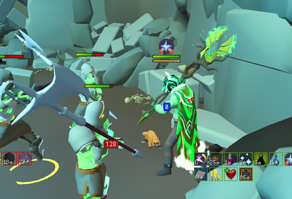 xTrinks's tweet image. AFK grind continues while working on my own game. Such an abomination of an outfit though.