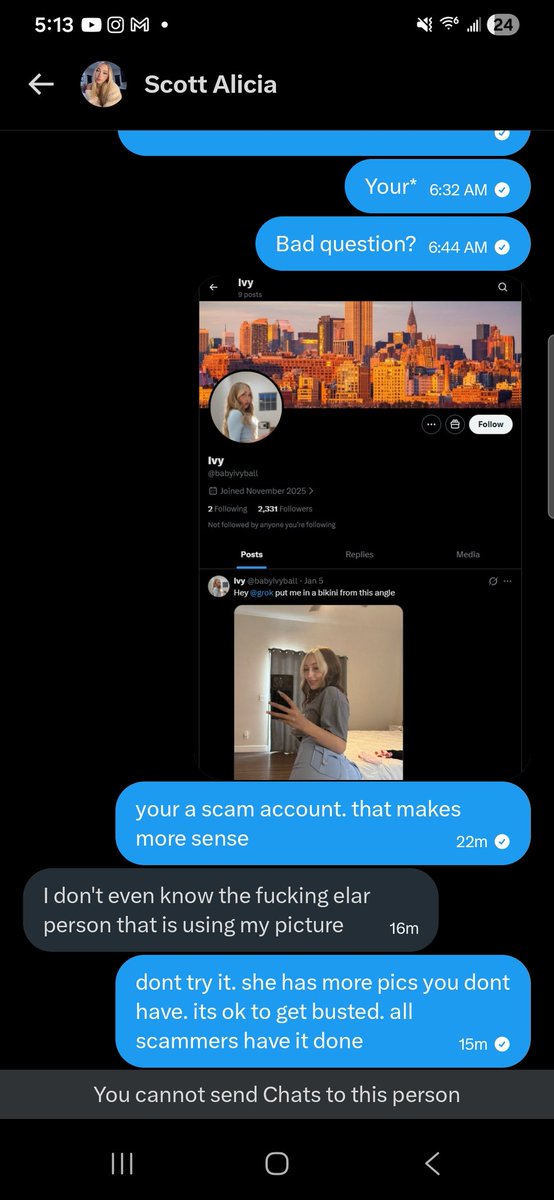 AlterdScript's tweet image. Another scammer busted. When they stop you from talking, you know you are right