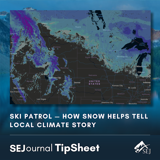 AAdamGlenn's tweet photo. Winter weather can tell a lot about climate impacts on your locale. So for environmental journalists, an outing to nearby slopes could be a smart reporting trip (w. or w/o ski boots). The latest #SEJournal #TipSheet. @SEJorg @EJTodayNews https://t.co/XCSGDet0Qx https://t.co/eBt1V8z8GT