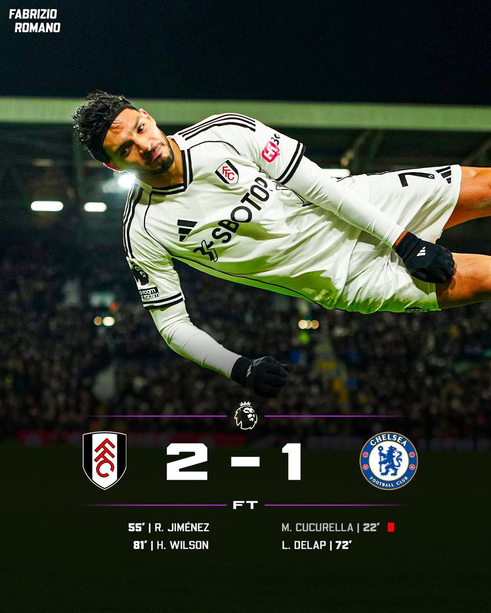 FabrizioRomano's tweet image. Fulham beat Chelsea! ⚪️⚫️

Who’s been your Man of the Match?