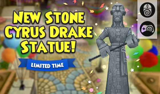 Drake-ify your home! ✨

We're bringing the new Stone Cyrus Drake Statue Housing Item to the PC and Console Crown Shop! Don't wait, this item will disappear on 01/02. eu.wizard101.com/game/cyrus-bir… #Wizard101Europe