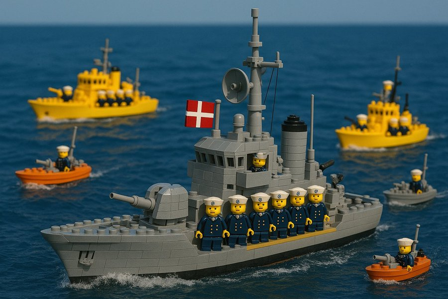 EelcoHoecke's tweet photo. Breaking news... The Danish marine is on it's way to defend Greenland.... 🤡 https://t.co/TdL4PINMVf