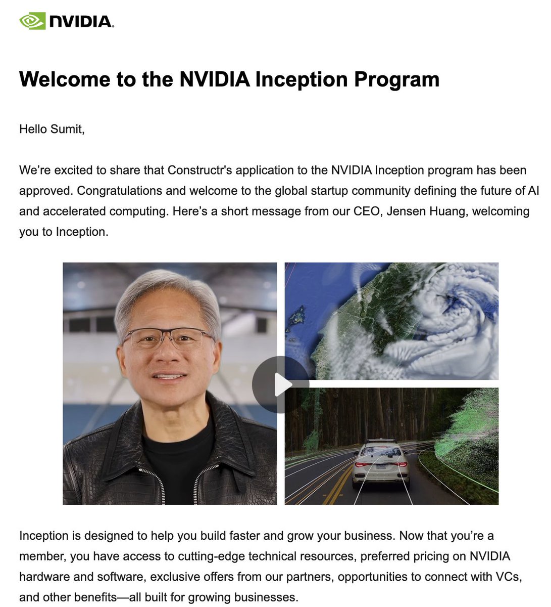 ranjansumit_'s tweet image. 🚀 Excited to share that Constructr is now part of the NVIDIA Inception Program! 
Grateful for the support as we empower individuals and teams to vibe-build personalized AI apps. 💡🔥

#NVIDIAInception #Vibebuilding