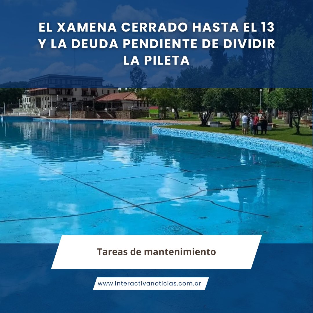 El Xamena cerrado hasta el 13 y la deuda pendiente de dividir la pileta #Salta

interactivanoticias.com.ar/el-xamena-cerr…