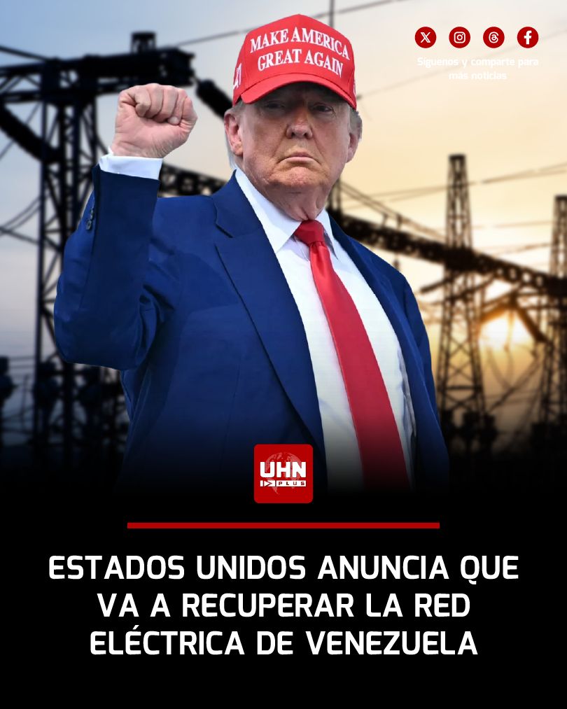 UHN_Plus's tweet image. 🇺🇸🇻🇪‼️ | El Departamento de Energía de EE. UU. afirmó que la red eléctrica venezolana está colapsada tras años de socialismo, corrupción y mala gestión, con una caída superior al 30% en la generación nacional. Washington anunció que trabajará en su recuperación, clave para…