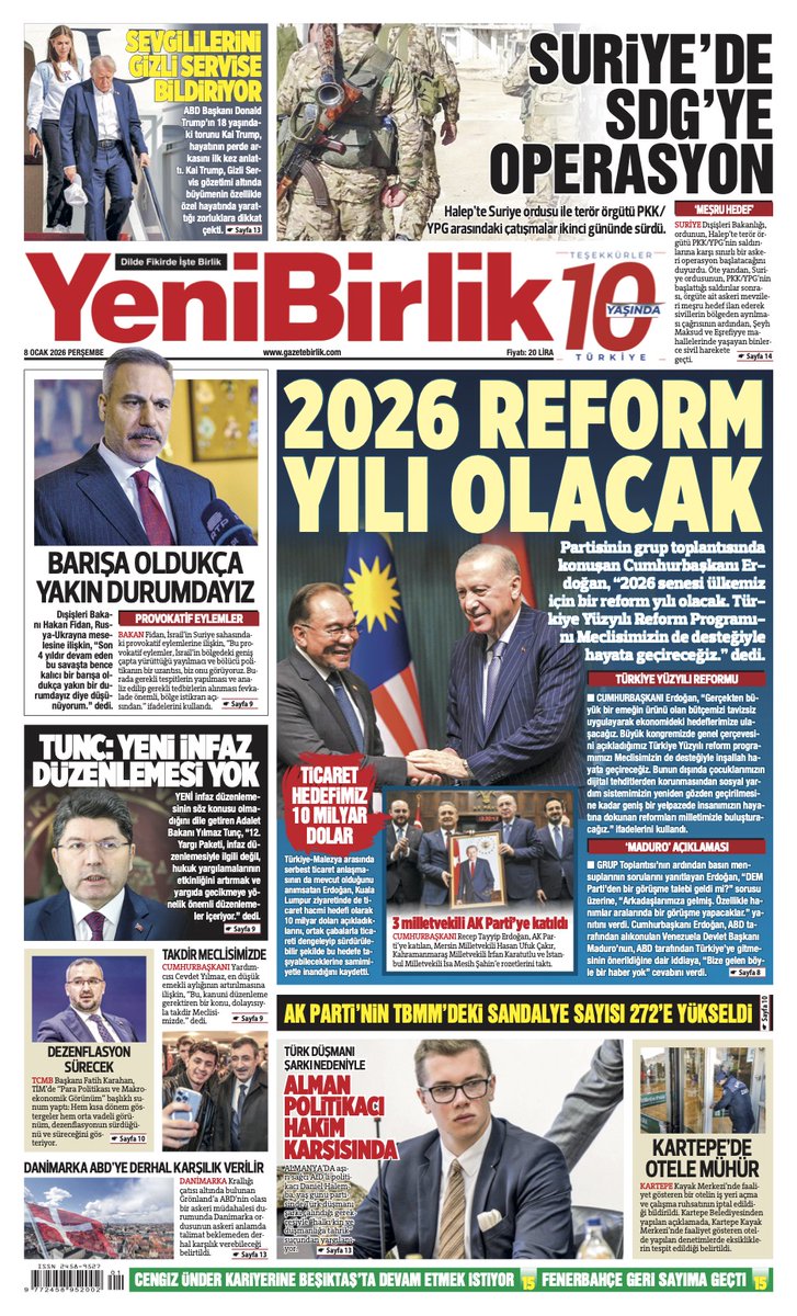 Yeni Birlik Gazetesi | 8 Ocak 2026 

gazetebirlik.com/uploads/176782… 

#sondakika #YeniBirlikGazetesi #perşembe