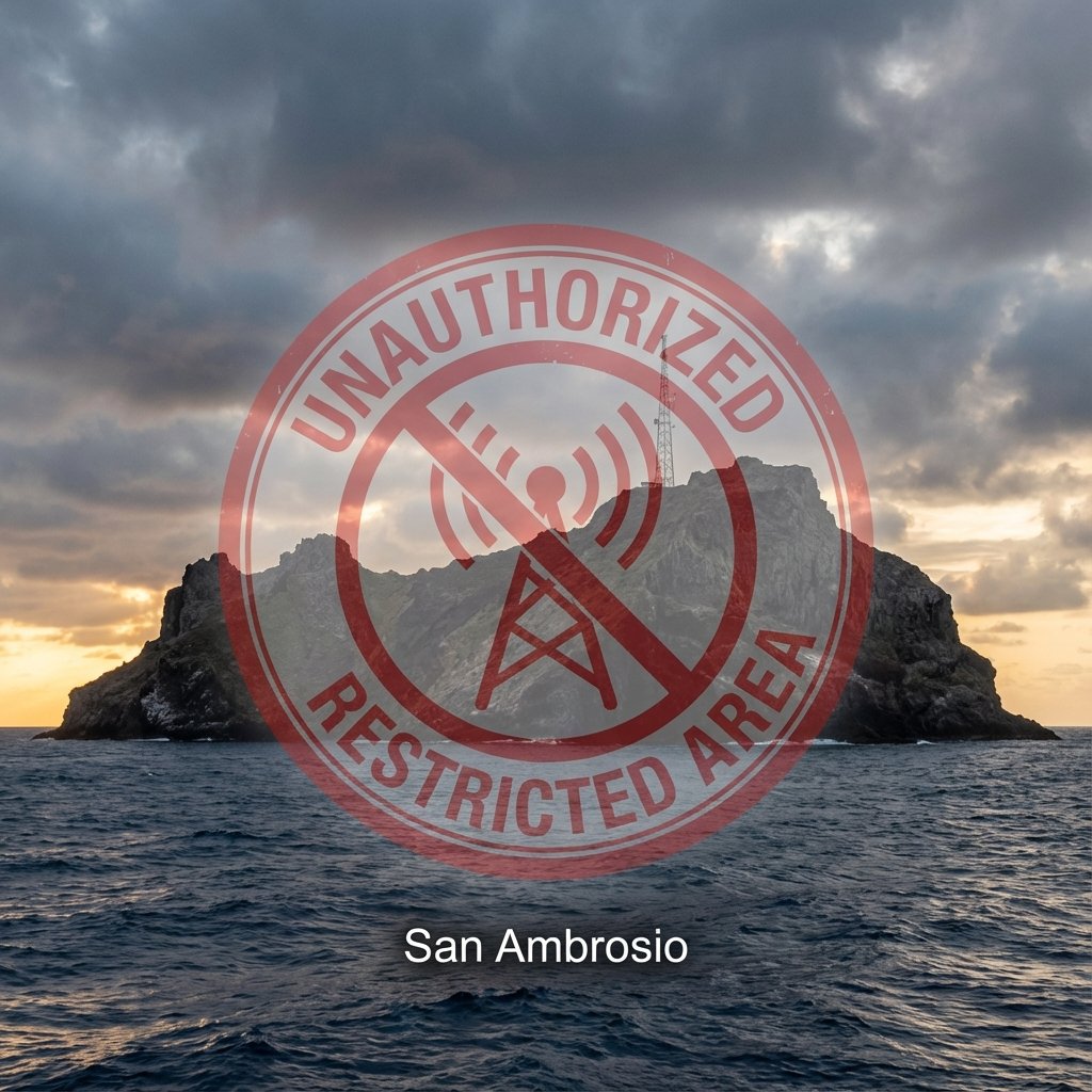 DX_World's tweet photo. Unauthorized expedition to San Ambrosio Island.

https://t.co/J4dWMrJzke

""The Undersecretariat of Telecommunications (SUBTEL), through its Regulatory Policy and Studies Division, announces the temporary suspension of the assignment of call signs and permits for amateur radio stations in the island territories of San Félix and San Ambrosio."

https://t.co/Th0dcK9cs8