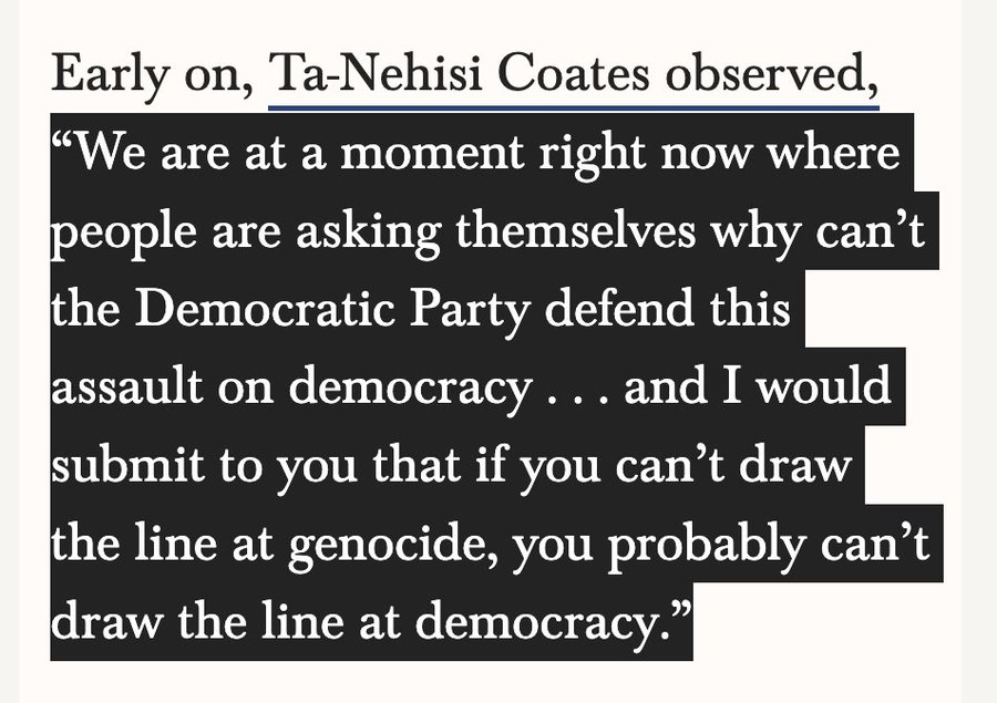 You can replace "Democratic Party" with pretty much any of our institutions, including the press, and the quote still applies.