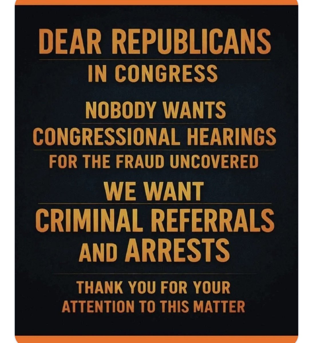 Do Your Job.
<a href="/GOP/">GOP</a> 
<a href="/LeaderJohnThune/">Leader John Thune</a> 
<a href="/SpeakerJohnson/">Speaker Mike Johnson</a>