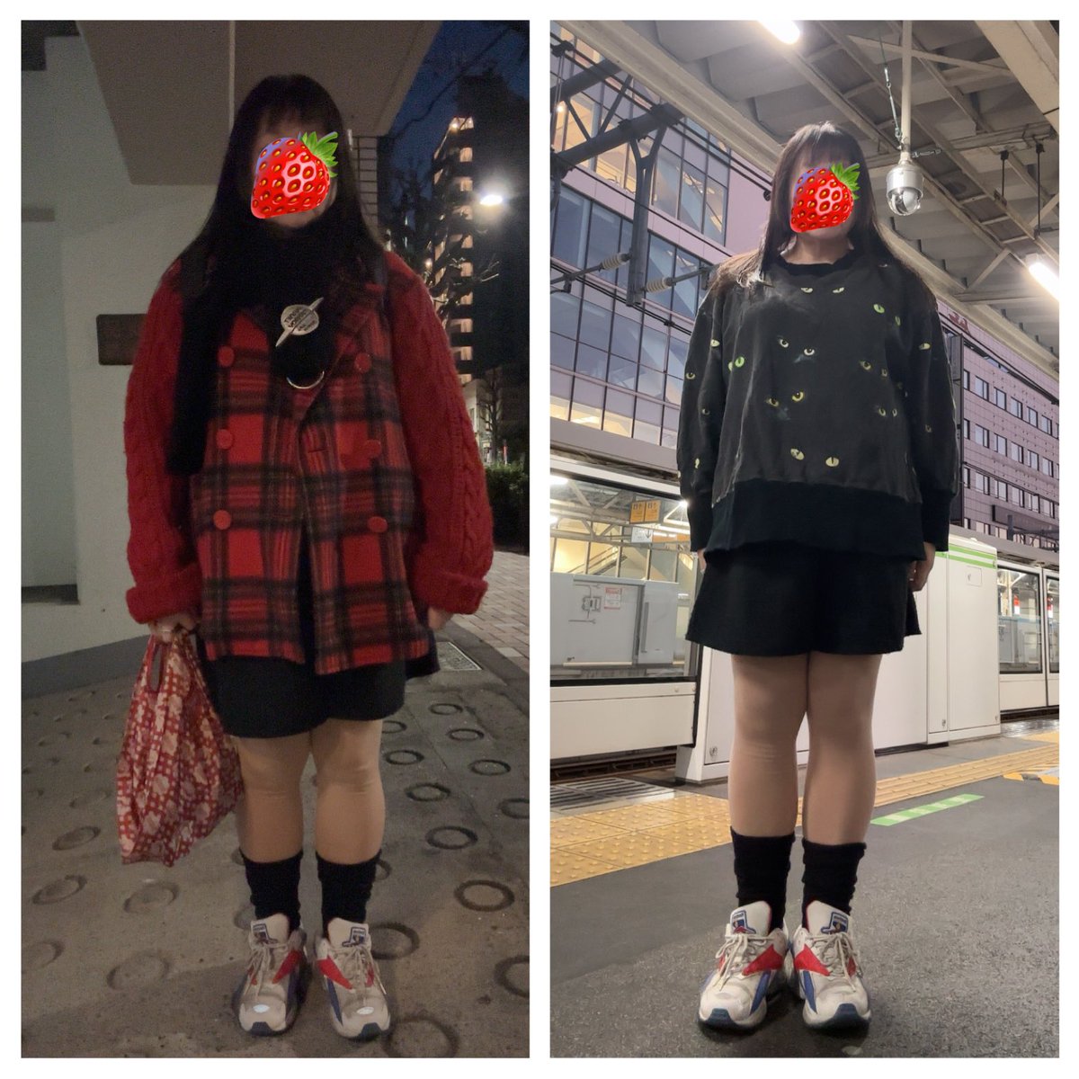 nanaporon's tweet photo. 1/8のお洋服♥️Pコート、トレーナー、マフラーはMILKBOY。お仕事用キュロットはノーブランド。ソックスはGUです🍀
#milkboy #MILKBOY #MILKBOY狂
#milkboyアイテムコレクション
#milkfashion https://t.co/iydft4rc6A