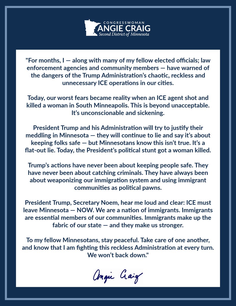 Angie Craig tweet media