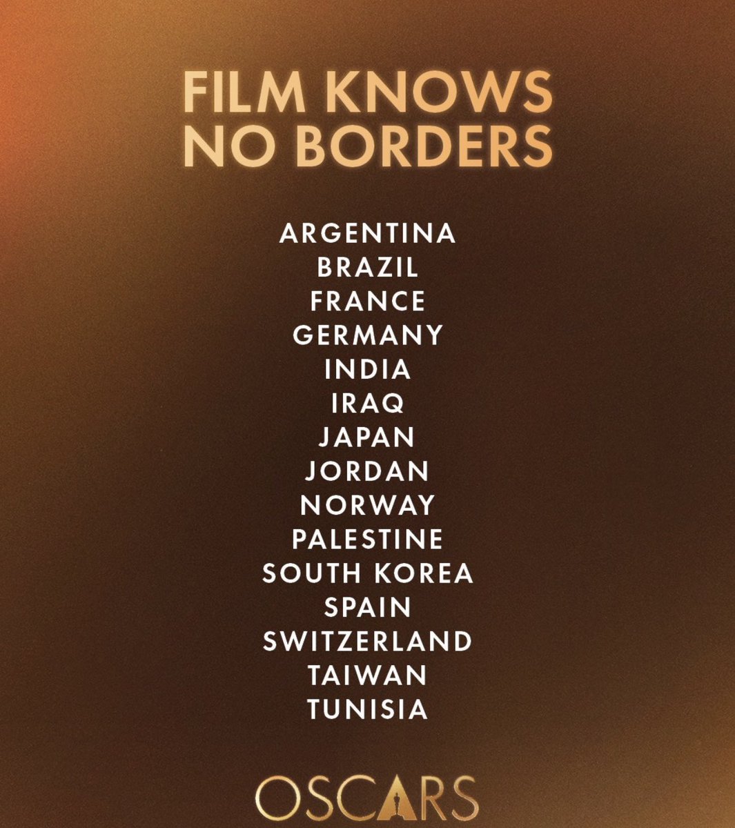 zakfilm's tweet image. Golden Globes and the Academy making a statement showing that international films are just as important