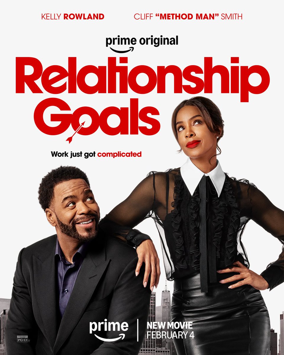 blackishpress's tweet image. The poster for 'Relationship Goals', starring Kelly Rowland and Cliff “Method Man” Smith. 📸