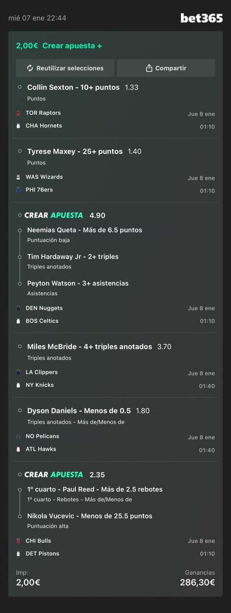 MisterNBA23's tweet photo. FunBet Cuota 143🍀 https://t.co/eyYrYQHVMG