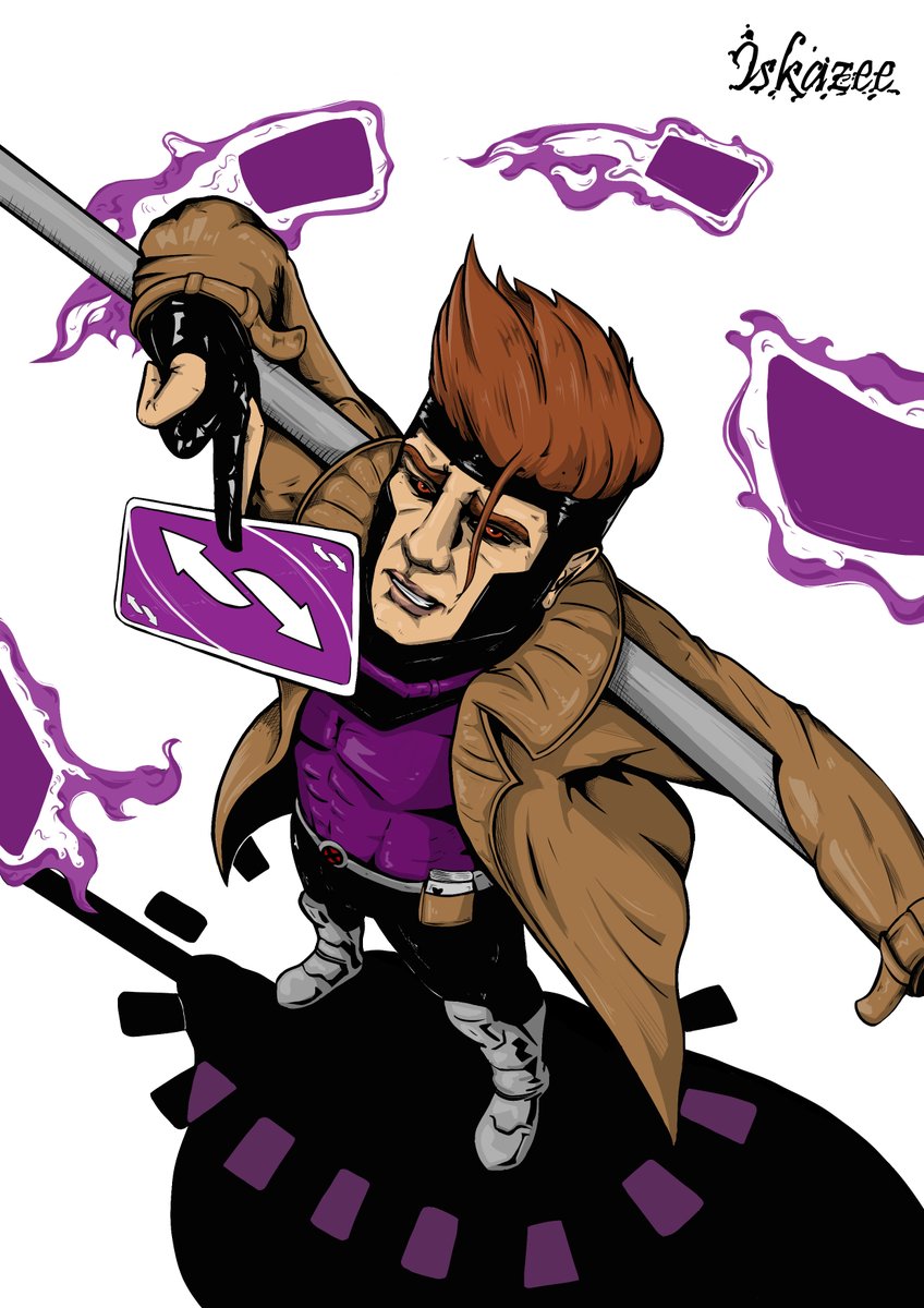 Iskazee's tweet image. Gambit (fanart) 

#illustration #digitalart #Gambit #fanart #Marvelfanart