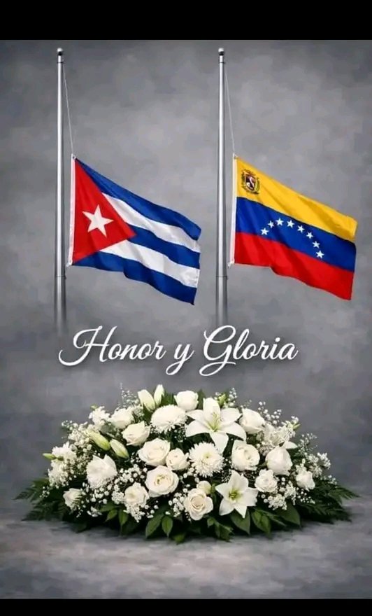 FerrerVera79701's tweet photo. Honor y gloria para nuestros héroes caídos en combate en la hermana República de Venezuela.
#VenezuelaSeRespeta 
#CubaMined 
#EducacionIsladelaJuventud 
#secundariabasicaijv 
#SentirPinero https://t.co/DafUQQlztp