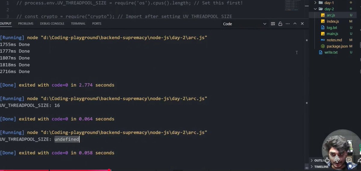 DeepikaAgg_15's tweet photo. Day 14/90 – Backend Journey 🚀

✅File handling in Node.js using the fs module
✅Module function Execution
✅Explored Node.js internals: event loop, thread pool etc.
Getting deeper into how Node.js works behind the scenes. 💻@surajtwt_
#BackendDevelopment #NodeJS #90DaysOfCode https://t.co/j9W45cwQir