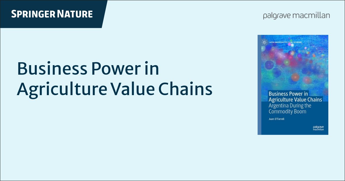 ¿Quiénes son los ganadores y perdedores de la agricultura? ¿Cómo influye el poder en los conflictos distributivos al interior de la cadena de valor?

En mi nuevo libro analizo el rol del poder empresario en la elaboración de políticas en la agricultura Argentina. 

(sigue)