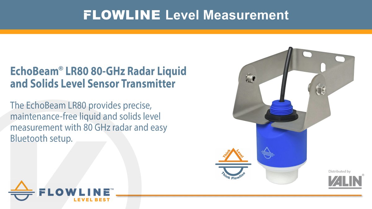 The #EchoBeam® #LR80 delivers precise, maintenance-free level measurement for liquids &amp; solids with #80ghz radar + Bluetooth® setup. Reliable. Accurate. Easy.

🔗 okt.to/VXiC9p

#flowline #radar #flowlinelevelbest #noninvasiveleveltransmitter

<a href="/flowlinelevel/">Flowline, Inc.</a>