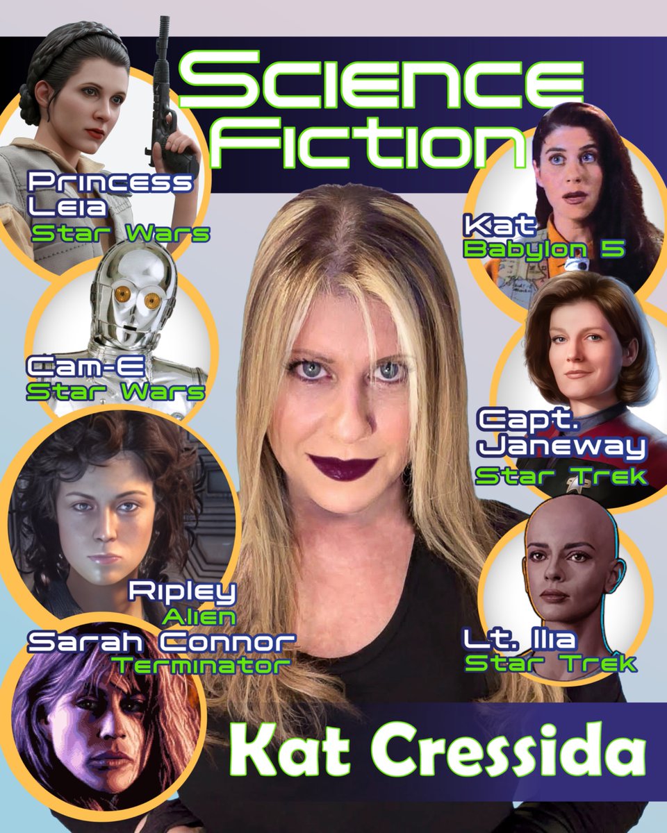 KatCressida's tweet photo. ☄️ #WednesdayVibe ☄️

Been lining up more 🛸 ComicCon magic-
Pop Culture, SciFi n SPOOKY 🎃!

What do you think of my 🪐 NEWEST artwork?!

Hits alla 🛸 #SciFi ROLES
I’ve been SO HONORED to do!

#ScienceFiction #Terminator
#ComicCons #Babylon5 #Aliens
#StarTrek #StarWars #ComicCon https://t.co/1mFSVitPgS
