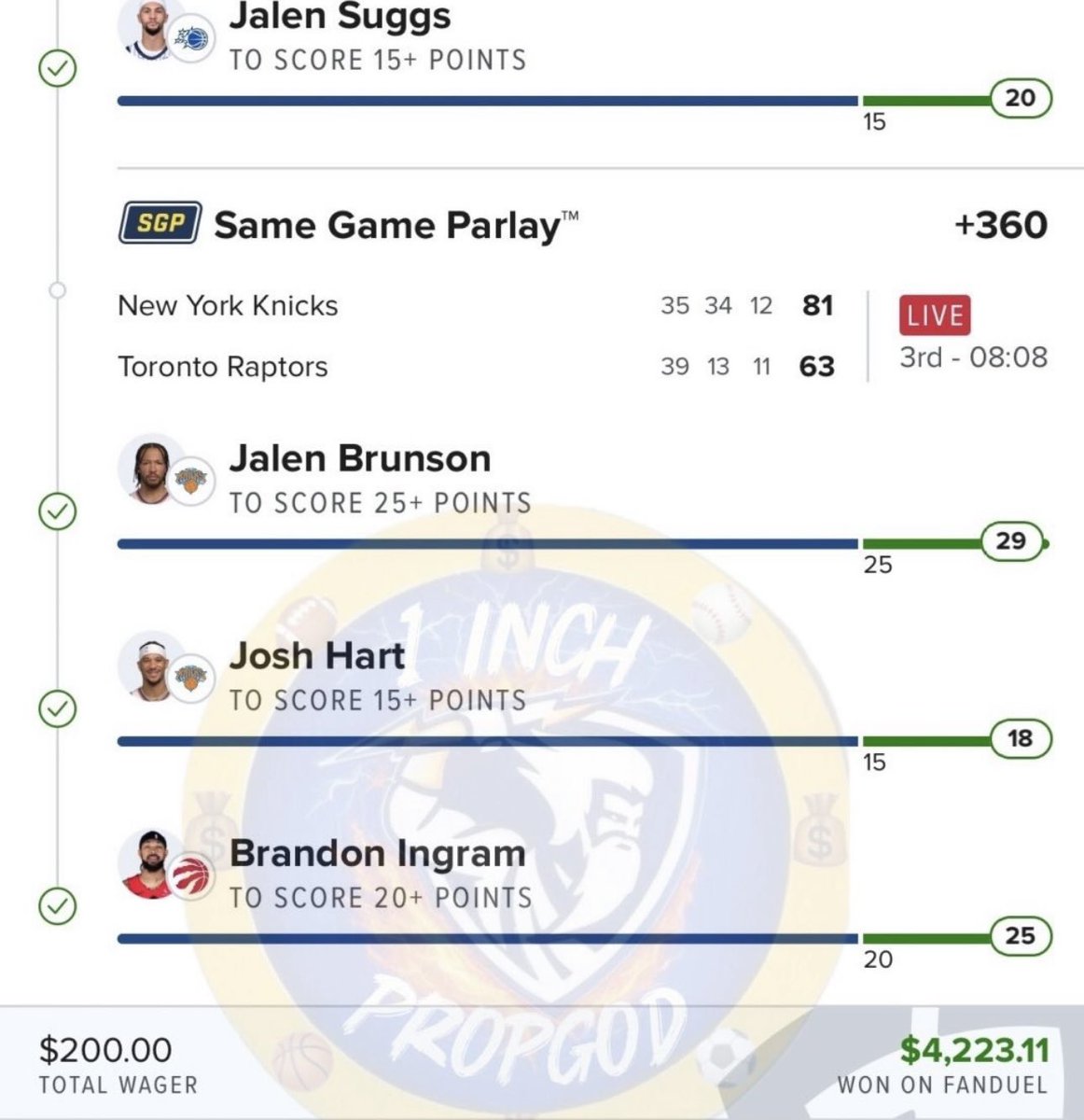 1Propgod's tweet image. 💥Giveaway Alert ! 
Some of our recent cashes 👀

✅+3895
✅+3130
✅+2717
✅+2420
✅+2273
✅+2120

Important to give back ! 

To Enter Giveaway —
❤️ , 🔁 , comment